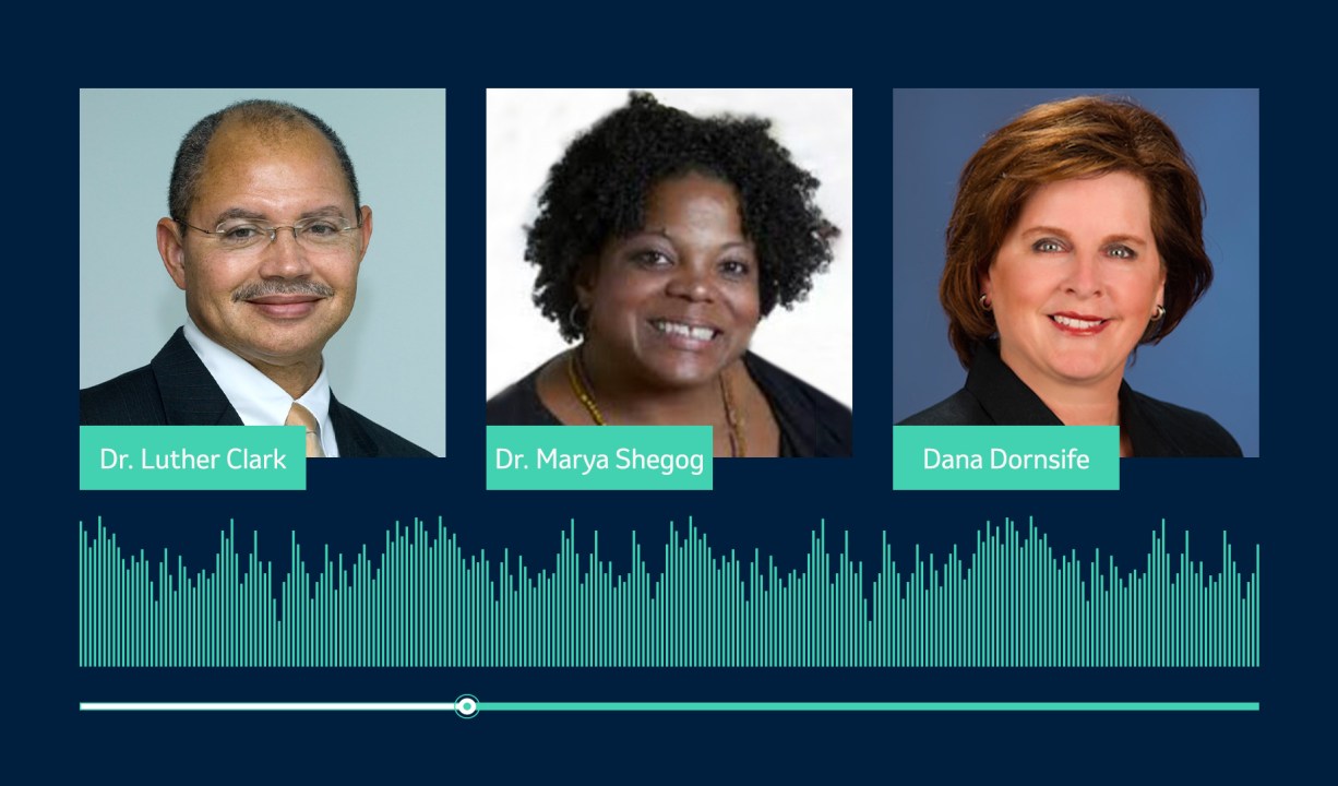 Luther Clark, Dana Dornsife and Marya Shegog