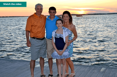 Colleen with her husband and two children